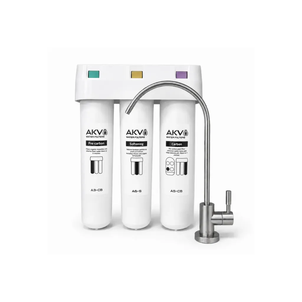 3-astmeline veepehmendusega filtrisüsteem AKV LYTE ECO SOFT