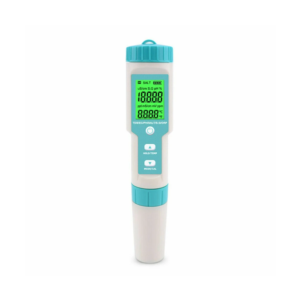 Multi-Parameter 7-in-1 Water Quality Meter C-600 (pH, EC, TDS, Salt, S.G, ORP, Temp)