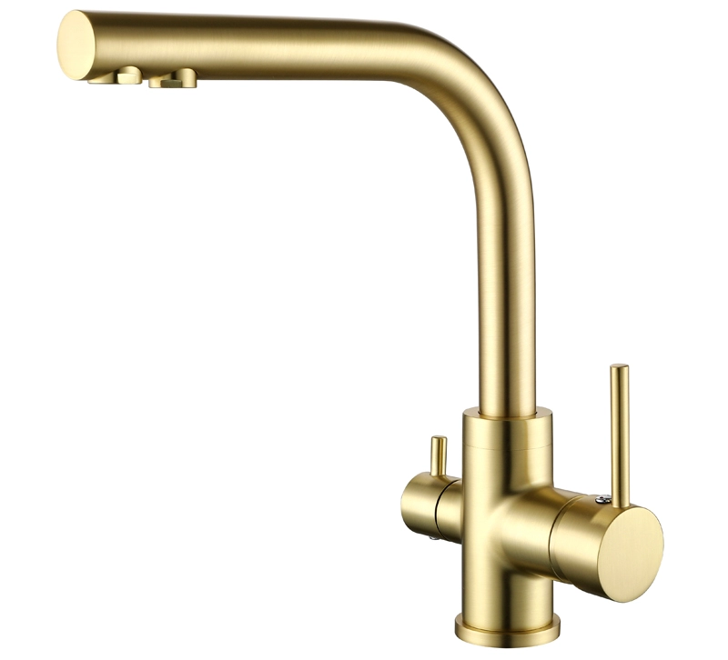 Helika 3 in 1 Faucet Akvaduo 2663L-G Gold