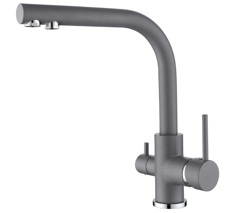 Helika 3 in 1 Faucet Akvaduo 2663L-202 Allumetallic