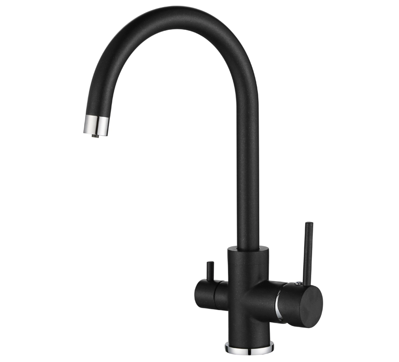 Helika 3 in 1 Faucet Sabiaduo 2963-601 Black Metallic