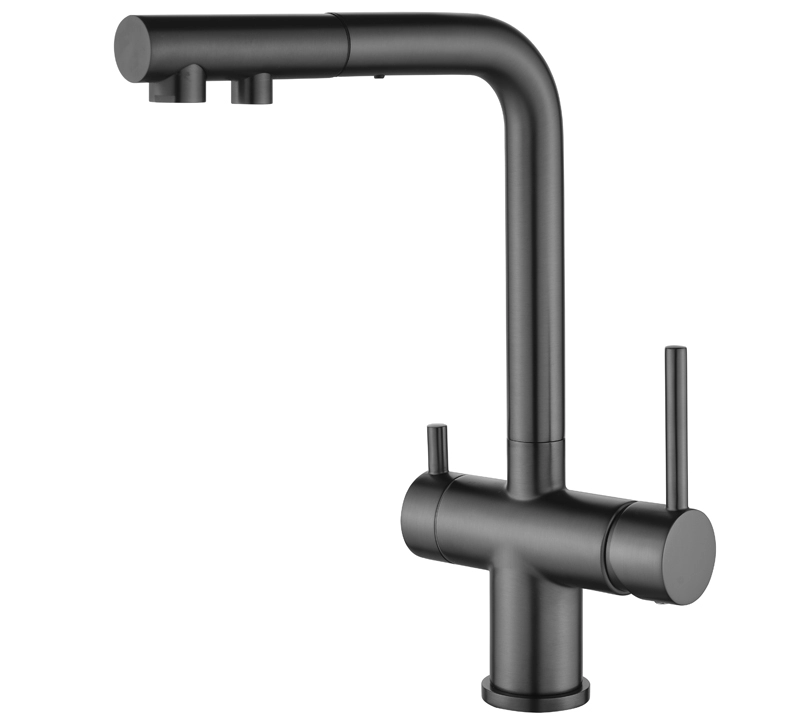 Helika 3 in 1 Faucet Akvaduo Plus 2683-T Graphite