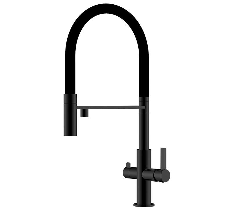 Helika 3 in 1 Faucet Soifos 7763-601B Black Metallic