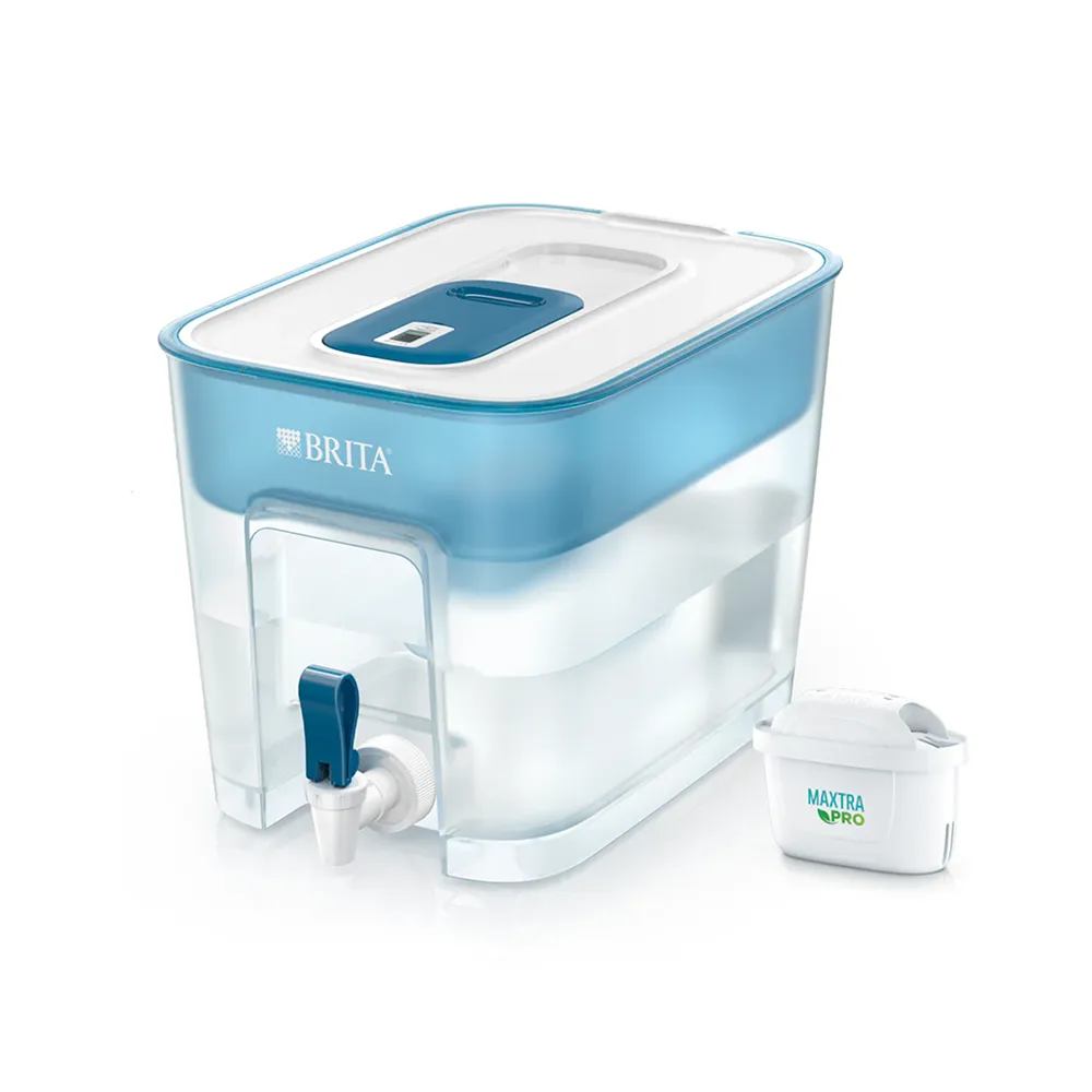 Brita Flow Water Filter Dispenser 8.2L Blue with Maxtra Pro Cartridge