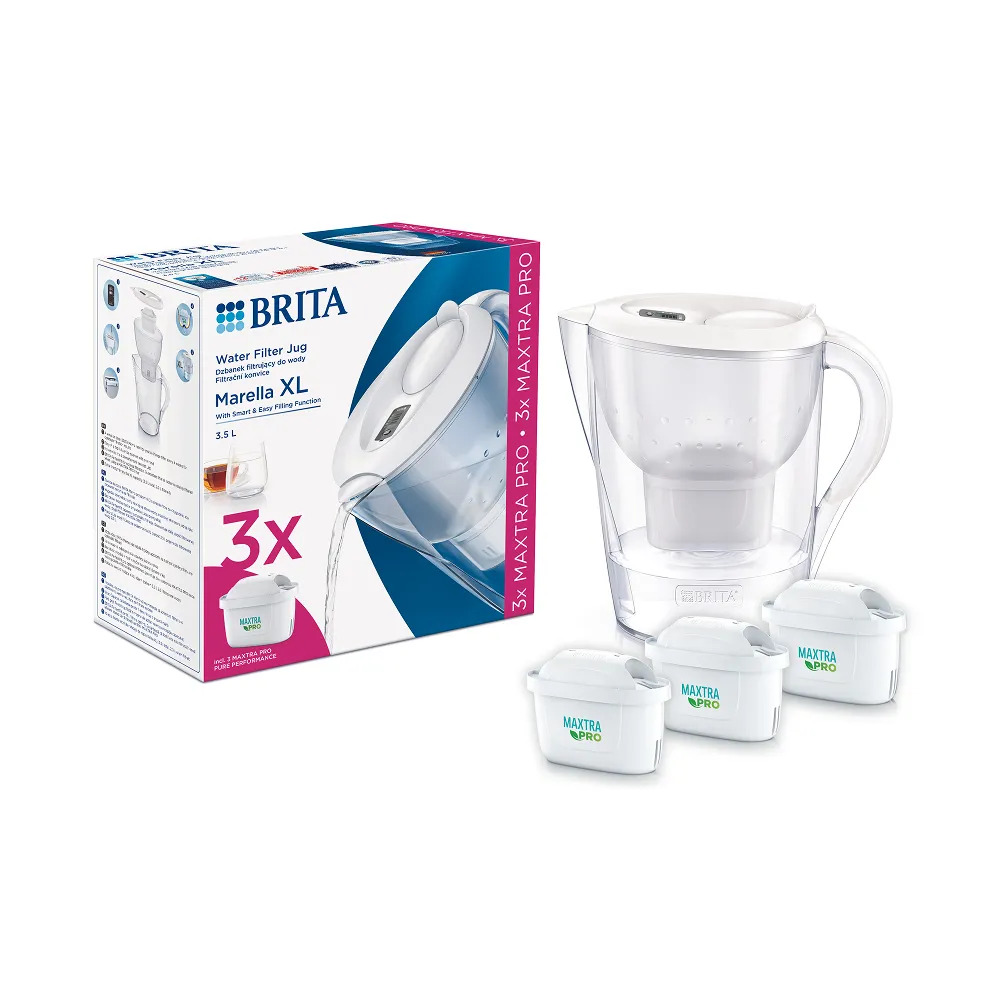 Фильтр-кувшин Brita Marella XL 3.45л Белый с 3 картриджами Maxtra Pro