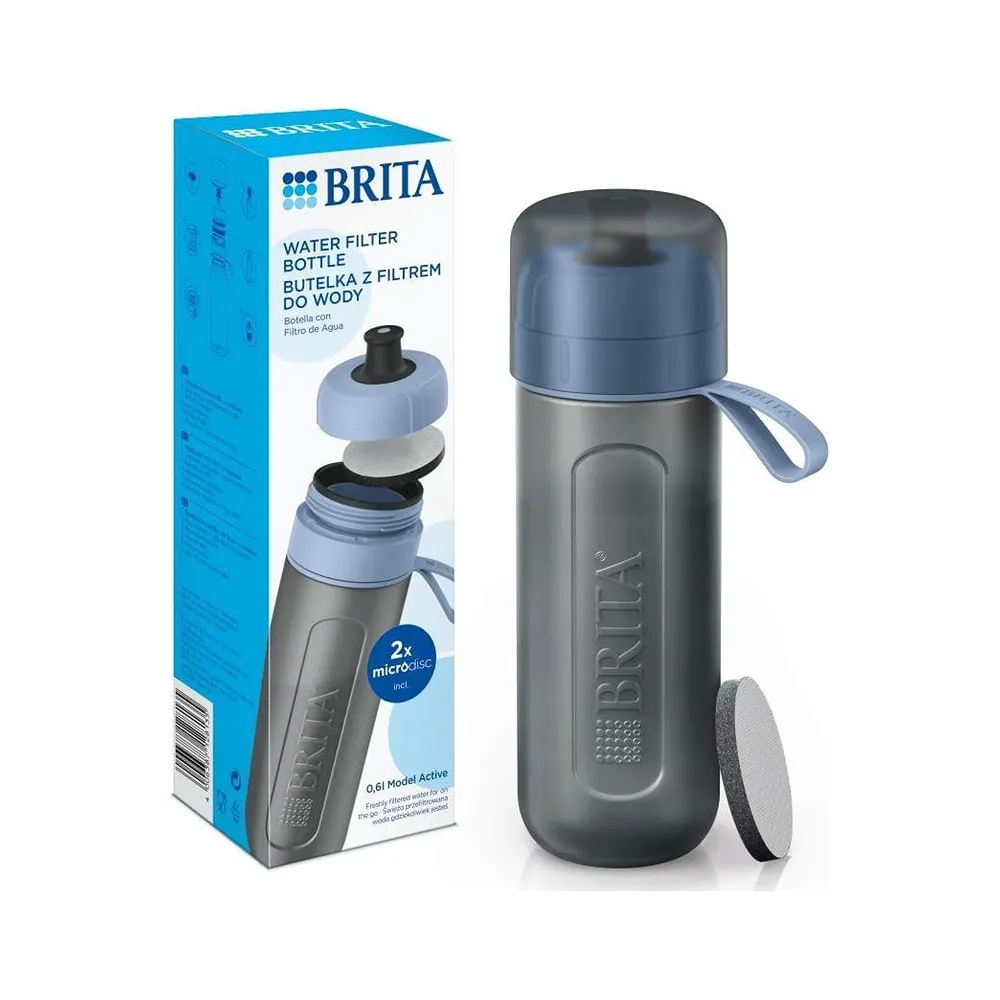 Brita Active filtripudel 0.6L Helesinine